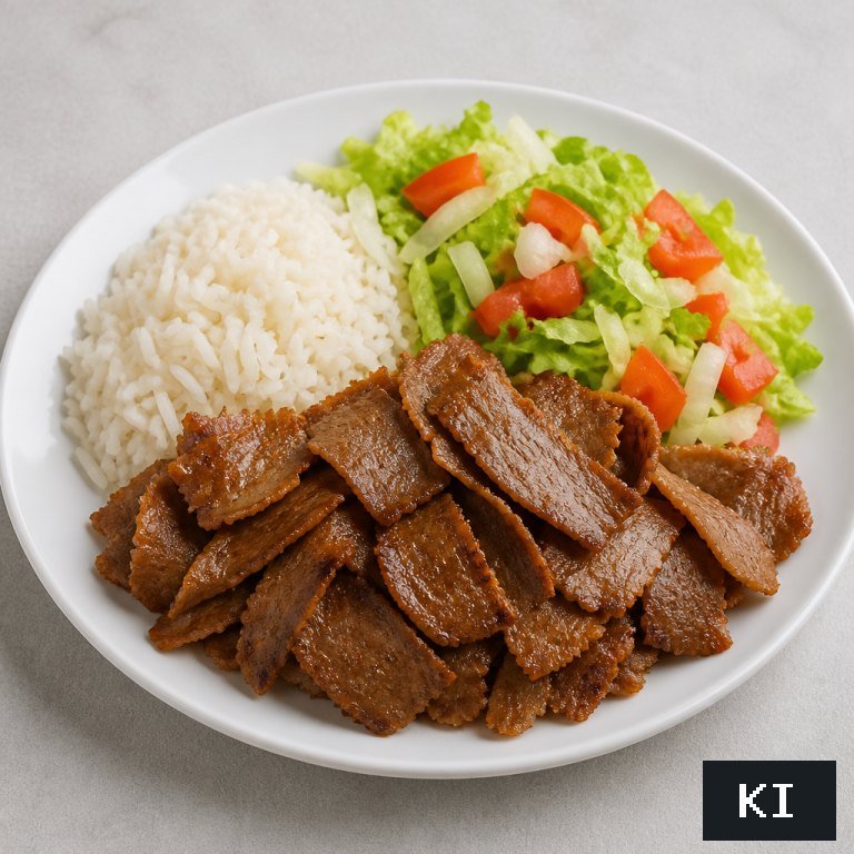 Kebap Teller mit Reis