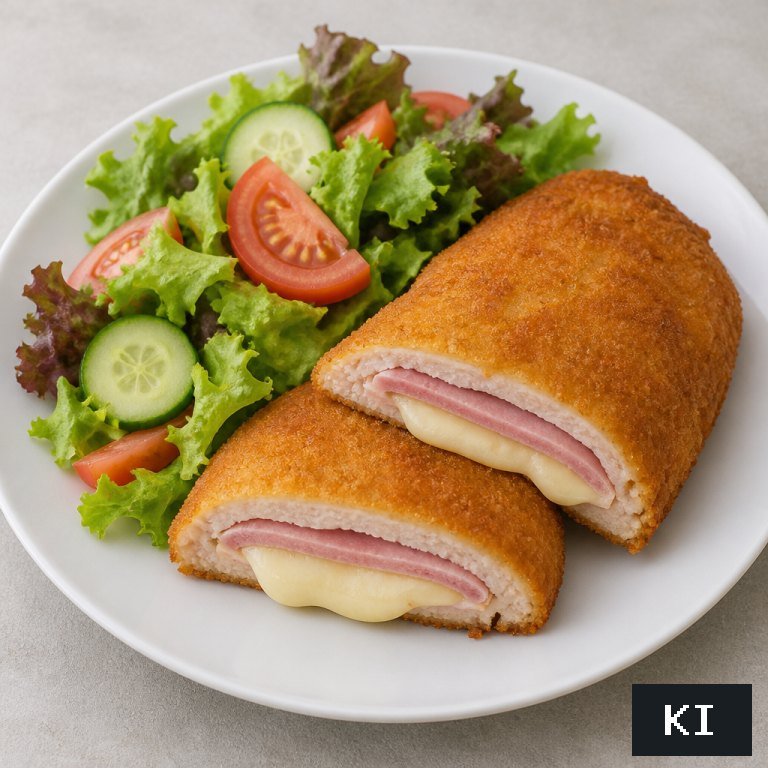 Cordon Bleu mit Salat